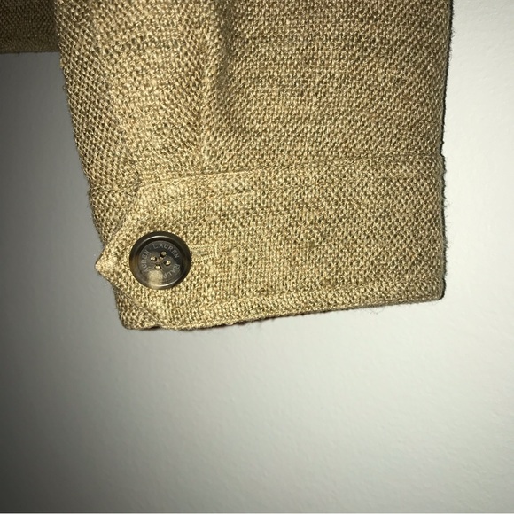 LAUREN by RALPH LAUREN Linen & Silk Blazer.  Size 10. Golden Flax Color. NWOT. - Picture 9 of 13